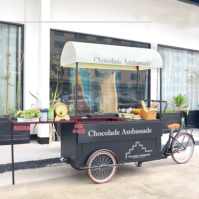 アウトドアストリートホテル 三輪 アイスクリームカート 牛乳原料の自転車デザイン