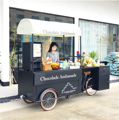 野菜 原材料 商用アイスクリームカート クーラー 三輪冷蔵庫 自転車カート