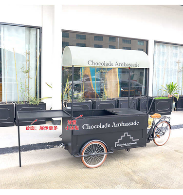 オーダーメイド アイスクリームカート 三輪車 食品 カフェカート バイク