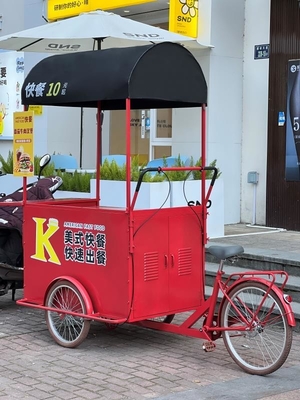 オーダーメイド アイスクリームカート 三輪車 食品 カフェカート バイク