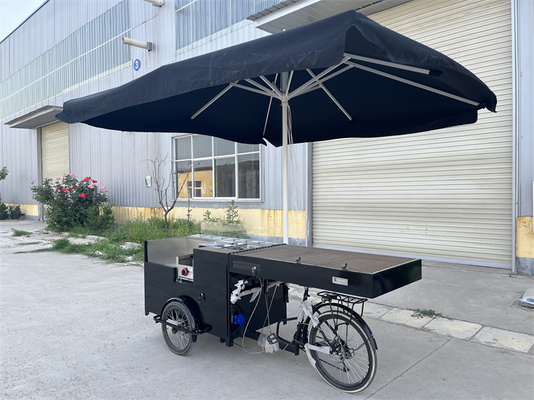 コーヒーカート 便利な食品サービス用の食品販売自転車 L2700*W800*H2200mm