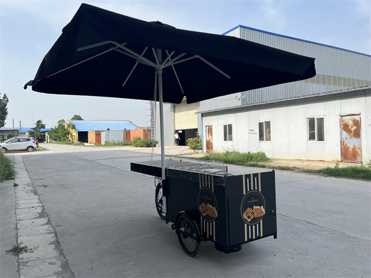 製造 工場 コーヒー 小型車 トレーラー 折りたたむテーブル サイズ 1300x750x150mm
