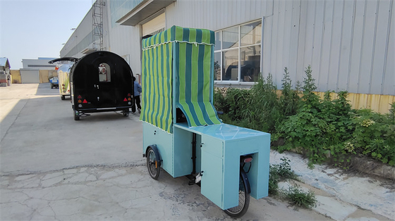 高生産性の食品三輪自転車 移動販売カート 電気三輪車