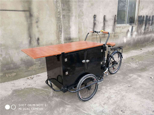 屋外自転車とストリートベンディング三輪車用のステンレスステールコーヒーカートトレーラー
