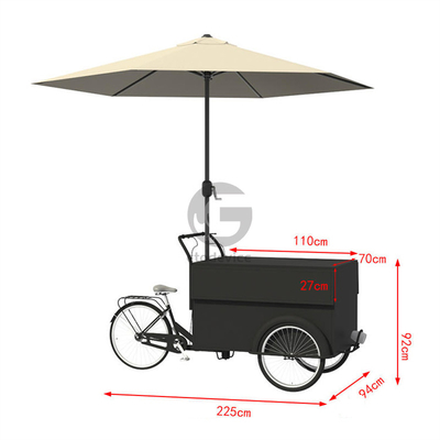 250*124*135cm 缶詰用 コーヒー 食品 貨物・容量付きの三輪車