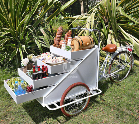 野菜加工工場 モバイルコーヒー自転車カート L200.00cm*W95.00cm*H110.00cm