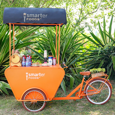 モバイルバー/ビールカート/三輪車/リクショ・サイクル 小規模コーヒー企業用 食品自転車