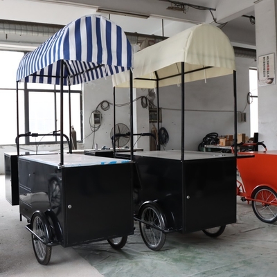 110*70cm 輪貨物自転車 1-2人用 ストリートフード配達 クレープトレーラー 三輪車