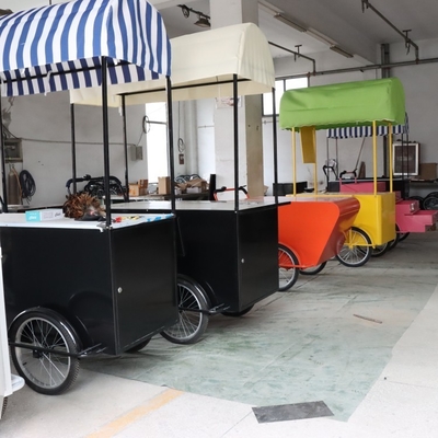 110*70cm 輪貨物自転車 1-2人用 ストリートフード配達 クレープトレーラー 三輪車