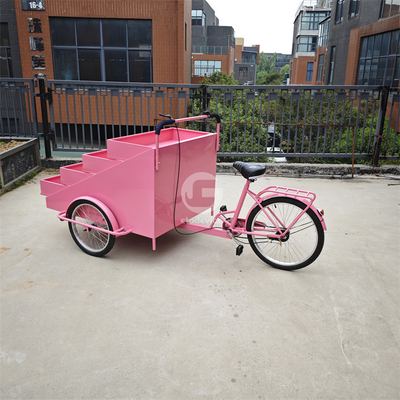 高生産性の果物や花をストリート三輪車で販売するカート