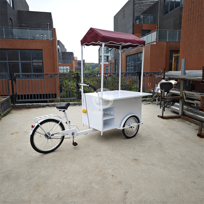調味料工場 移動式 ファストフード 三輪車 冷蔵庫と冷たい飲み物 バイクトレーラー