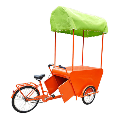 快適にデザインされた屋外食品旅行販売自転車とカスタム貨物三輪