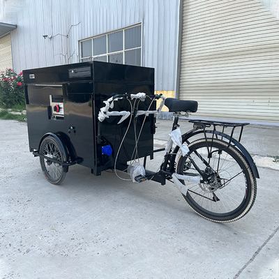 貨物スペースと304ステンレス鋼構造の屋外ストリートベンディング自転車カート