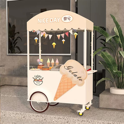 商用ストリートフードのための手動推し車 オプション機器 アイスクリーム機