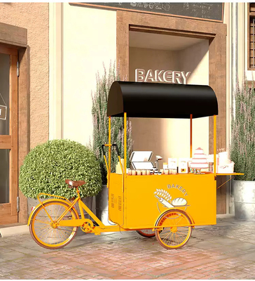 食品ケーキディスプレイ トライサイクルは,カスタマイズされた食品販売とアイスクリーム配達に最適です