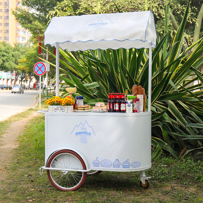 ハンドプッシュコーヒー 三輪 新デザイン バイクのカート モバイルバリスタ