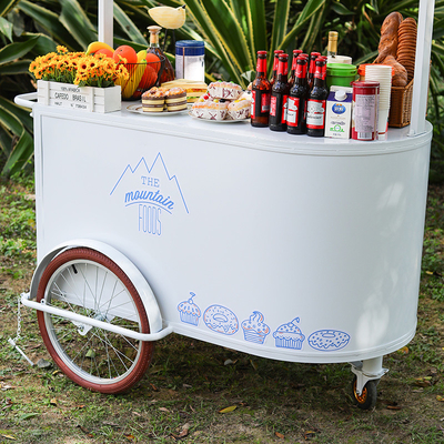 コーヒー バイク 推し車 移動カフェ用のカスタマイズ可能な三輪車