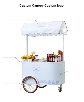 アイスクリーム 三輪自転車 携帯 プッシュカート 冷凍菓子