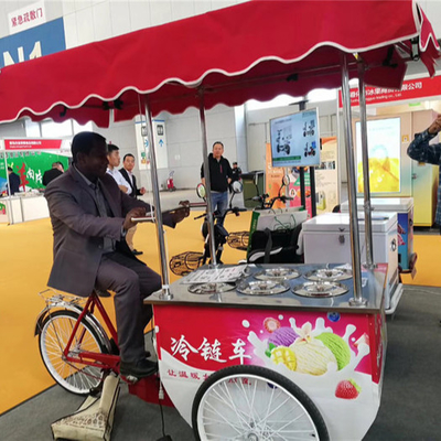 工場販売 手押し アイスクリーム ポップスイクリームカート 食品 自転車
