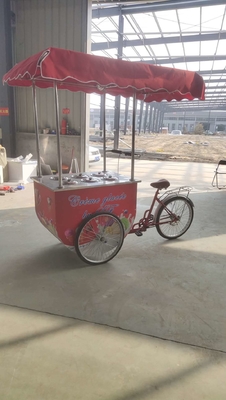 工場販売 手押し アイスクリーム ポップスイクリームカート 食品 自転車