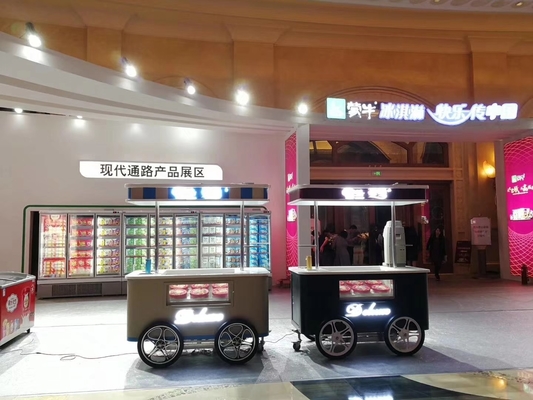 アウニング ゼラト カート モバイル アイスクリーム 推し カート 車輪 販売