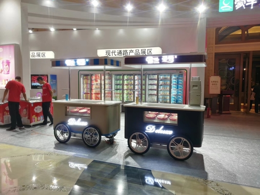 アウニング ゼラト カート モバイル アイスクリーム 推し カート 車輪 販売