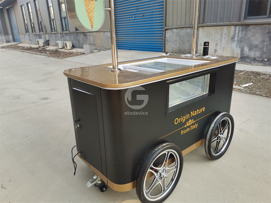 ヴィンテージ アイスクリームカート 自転車 アイスクリーム 手押しカート イタリアン ゼラト アイスクリーム