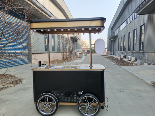 ゼラト 展示台 キオスク ポップスクリーム 冷蔵庫 手押し イタリアン アイスクリーム 展示車