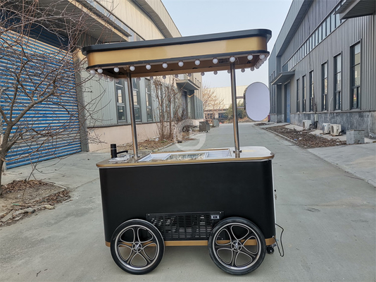ゼラト 展示台 キオスク ポップスクリーム 冷蔵庫 手押し イタリアン アイスクリーム 展示車