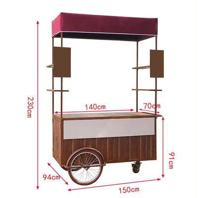 ハンドプッシュコーヒー バイク 携帯カフェ用の新デザインの三輪車
