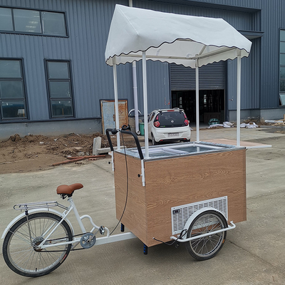 持続可能性への推進 携帯食品カート用のカスタム製の飲み物自転車