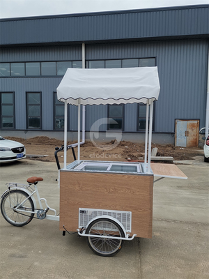 持続可能性への推進 携帯食品カート用のカスタム製の飲み物自転車