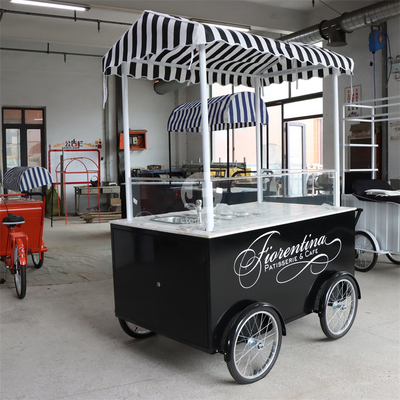 カスタマイズされた色 モバイル自転車 食品カート ハンドプッシュタイプ 長寿命
