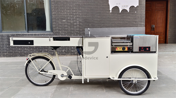 200w アイスクリーム プッシュカート カスタマイズされた食品 スナックカート 操作が簡単