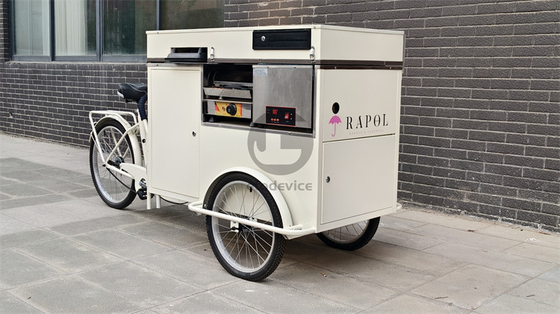 200w アイスクリーム プッシュカート カスタマイズされた食品 スナックカート 操作が簡単