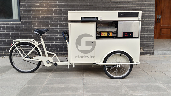 200w アイスクリーム プッシュカート カスタマイズされた食品 スナックカート 操作が簡単