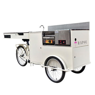 カスタマイズされた スタイリッシュ アイスクリーム プッシュカート 多機能食品カート