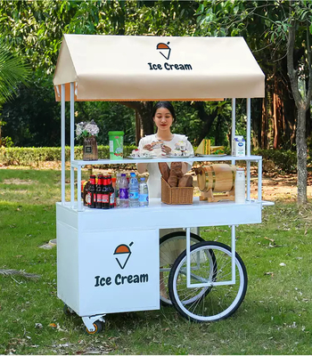 持続可能な菓子店 環境に優しいアイスクリーム コーヒー ポッシュカート