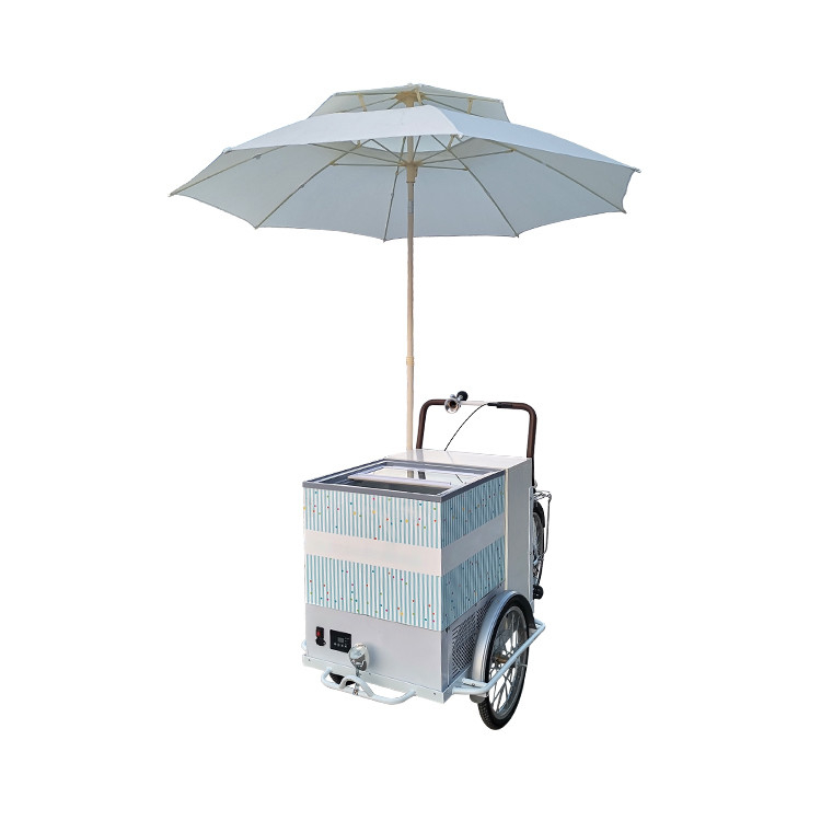 214*83*240cm 熱い飲み物とお茶のための商用コーヒー自転車 ステンレス鋼三輪車
