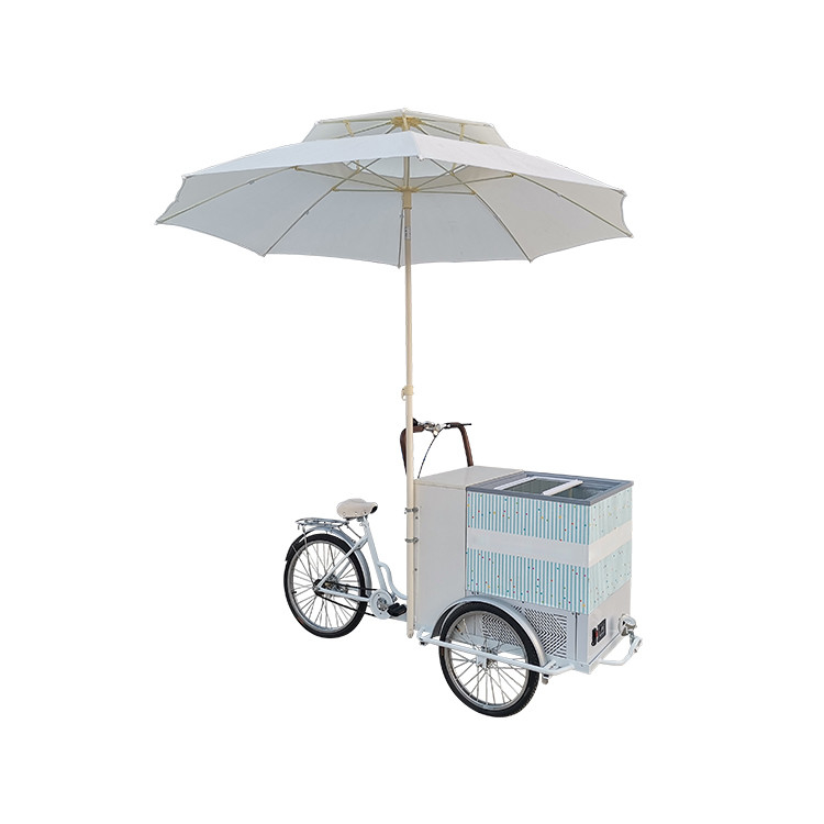 220V/380V 電圧自転車トレーラー 氷や新鮮な果物を販売する車